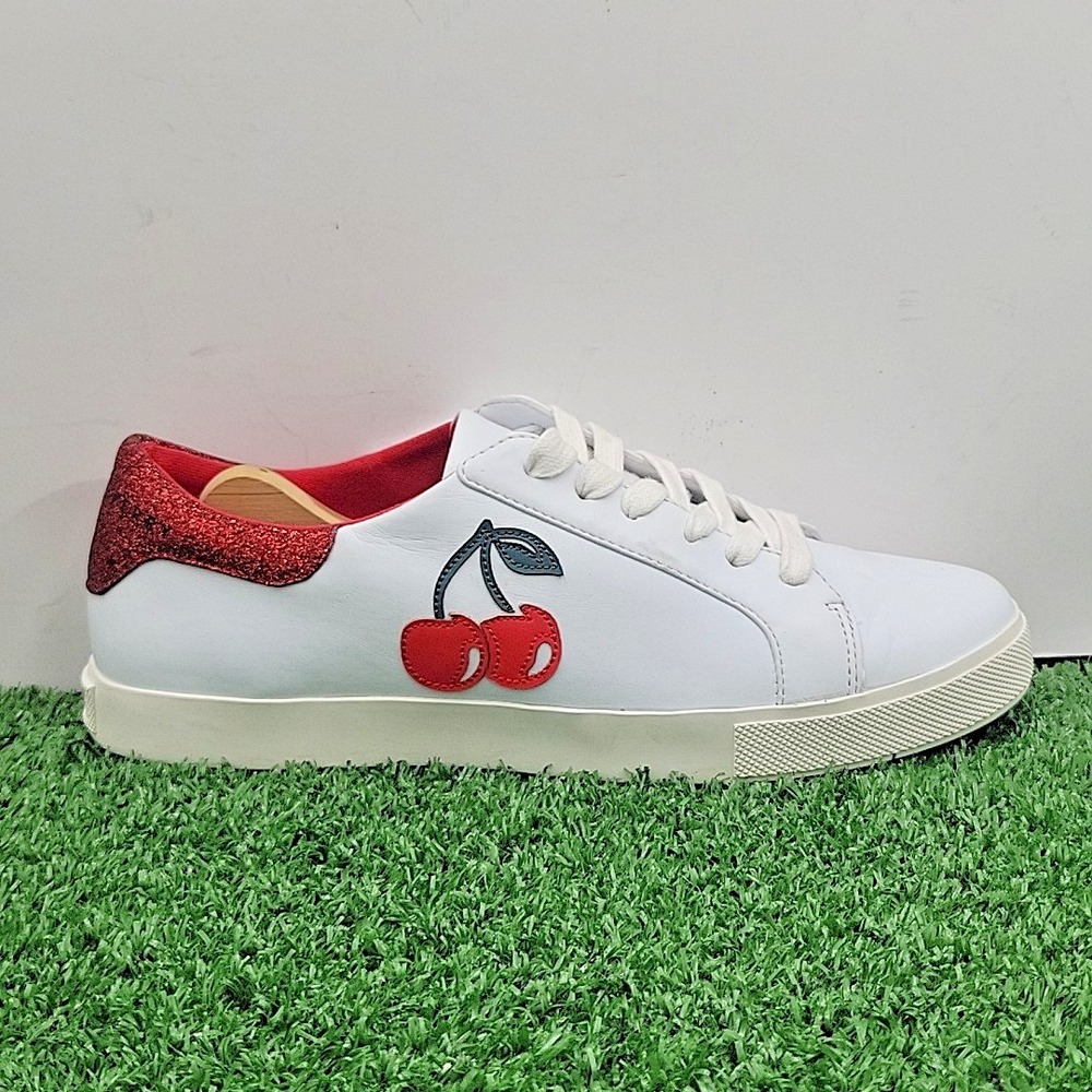 Katy Perry  Collection Womens Shoes 8.5 Medium Lace-Up Sneakers The Rizzo Cherry - Picture 2 of 12